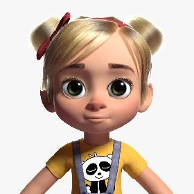 3D model Emma Cartoon Girl Child